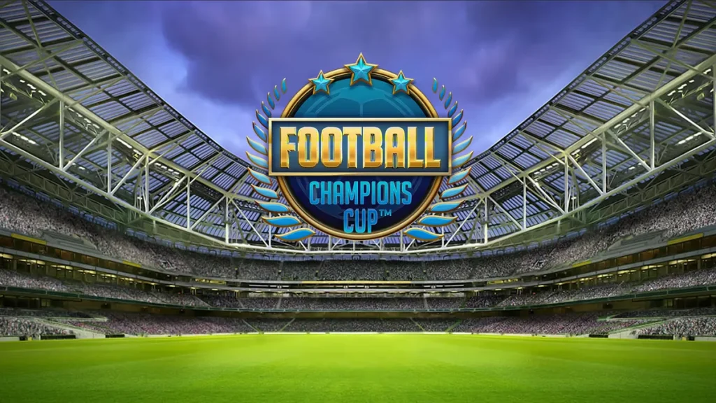 Football Champions Cup NetEnt slot oyunu kapak görseli, futbol temalı casino slotu